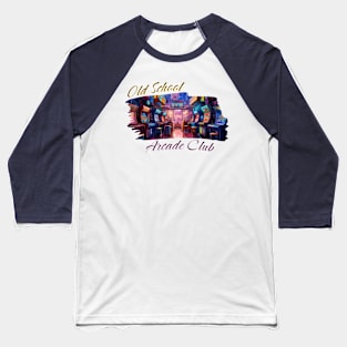 Old School Arcade Club Baseball T-Shirt